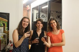 Amandine Gravier: Communications Manager (in the middle), Dorina Mosku: Ring Project Coordinator (on the right), Chloé Nignol from DeGama (on the left)